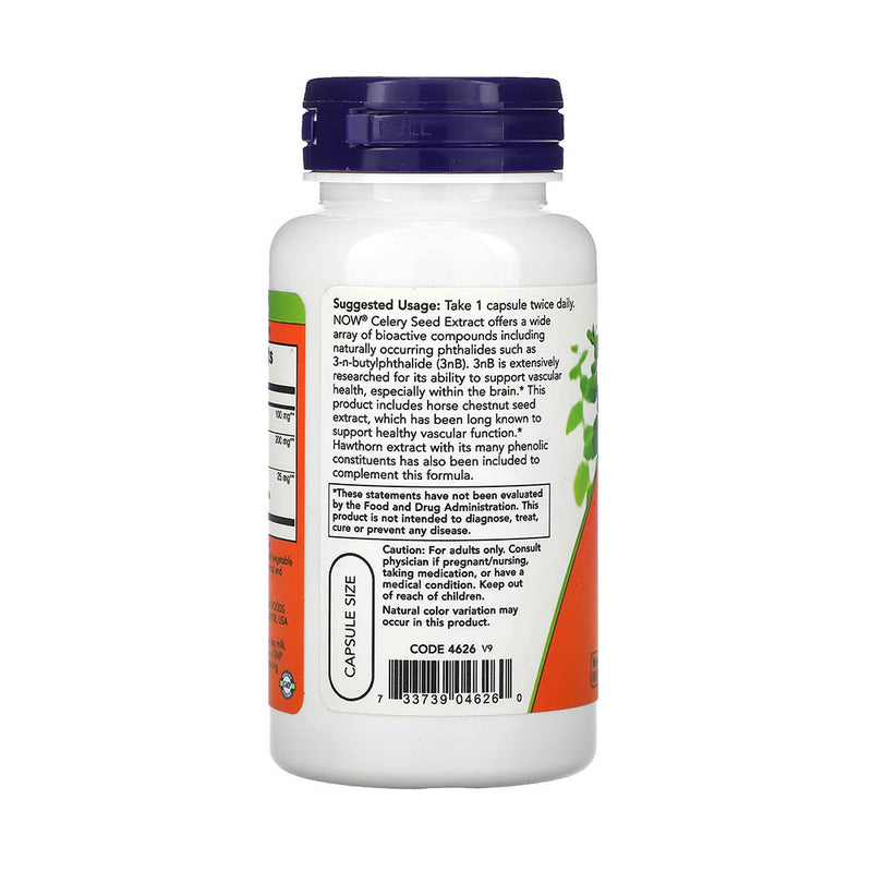 Încărcați imaginea în vizualizatorul Galerie, Celery Seed Extract (Seminte de Telina), Now Foods, 60 capsule
