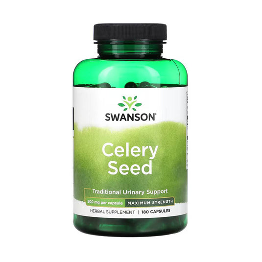 Celery Seed (Seminte de Telina), 500 mg, Swanson, 180 capsule SW1490