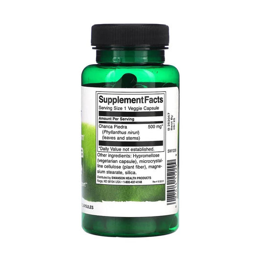 Chanca Piedra (Ochii Soricelului), 500mg, Swanson, 60 capsule SW1229