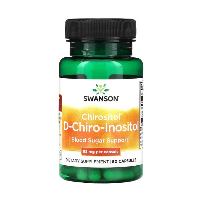 Chirositol D-Chiro-Inositol (Controlul Glicemiei), 85 mg, Swanson, 60 capsule SWU933
