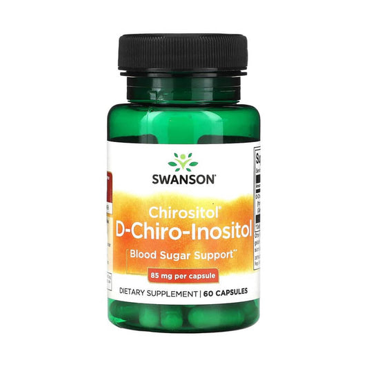 Chirositol D-Chiro-Inositol (Controlul Glicemiei), 85 mg, Swanson, 60 capsule SWU933