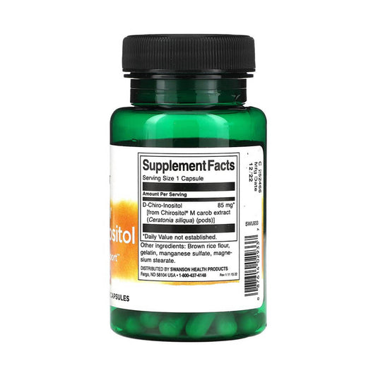 Chirositol D-Chiro-Inositol (Controlul Glicemiei), 85 mg, Swanson, 60 capsule SWU933