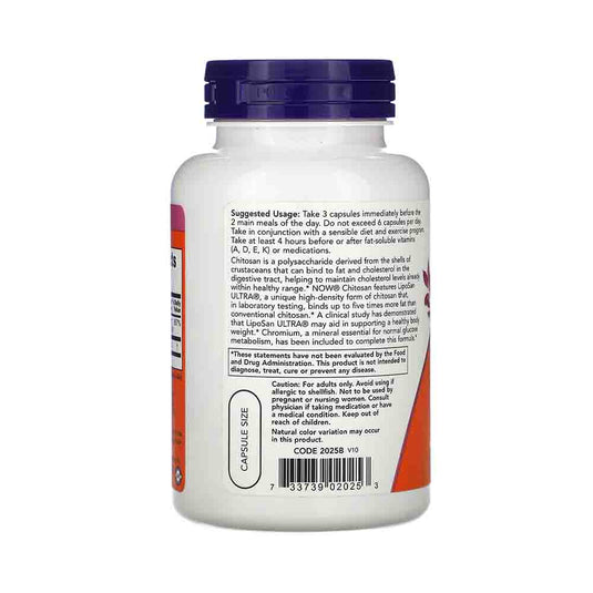 Chitosan, 500mg Plus Chromium, Now Foods, 120 capsule