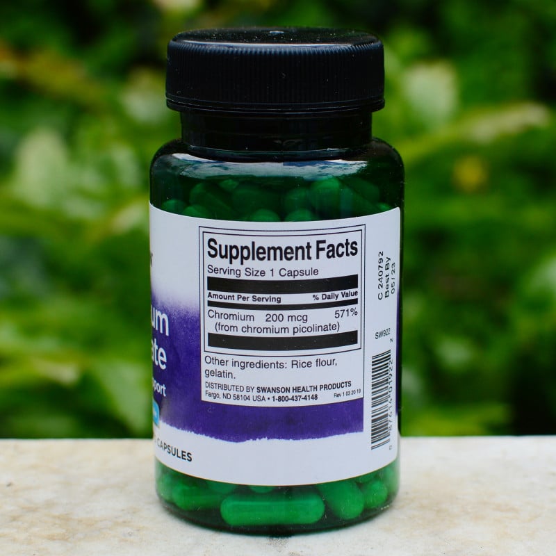 Încărcați imaginea în vizualizatorul Galerie, Chromium Picolinate, 200mcg, Swanson, 100 capsule SW922
