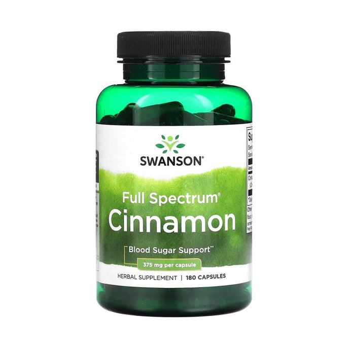Cinnamon (Scortisoara), 375mg, Swanson, 180 capsule SW1025