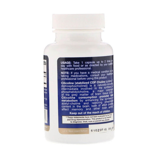 Citicoline CDP Choline, 250mg, Jarrow Formulas, 60 capsule
