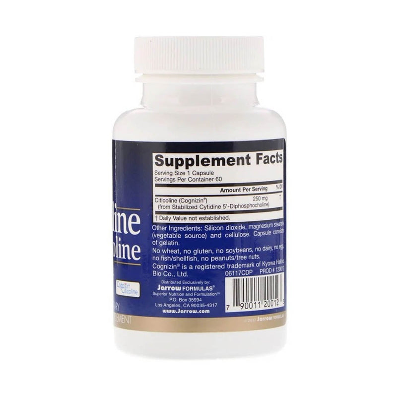 Încărcați imaginea în vizualizatorul Galerie, Citicoline CDP Choline, 250mg, Jarrow Formulas, 60 capsule

