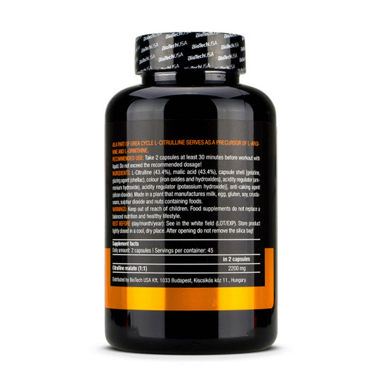 Încărcați imaginea în vizualizatorul Galerie, Citrulline Malate, Biotech USA, 90 capsule
