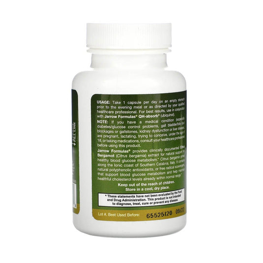 Citrus Bergamot, 500 mg, Jarrow Formulas, 60 capsule