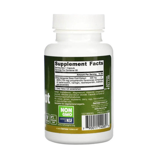 Citrus Bergamot, 500 mg, Jarrow Formulas, 60 capsule