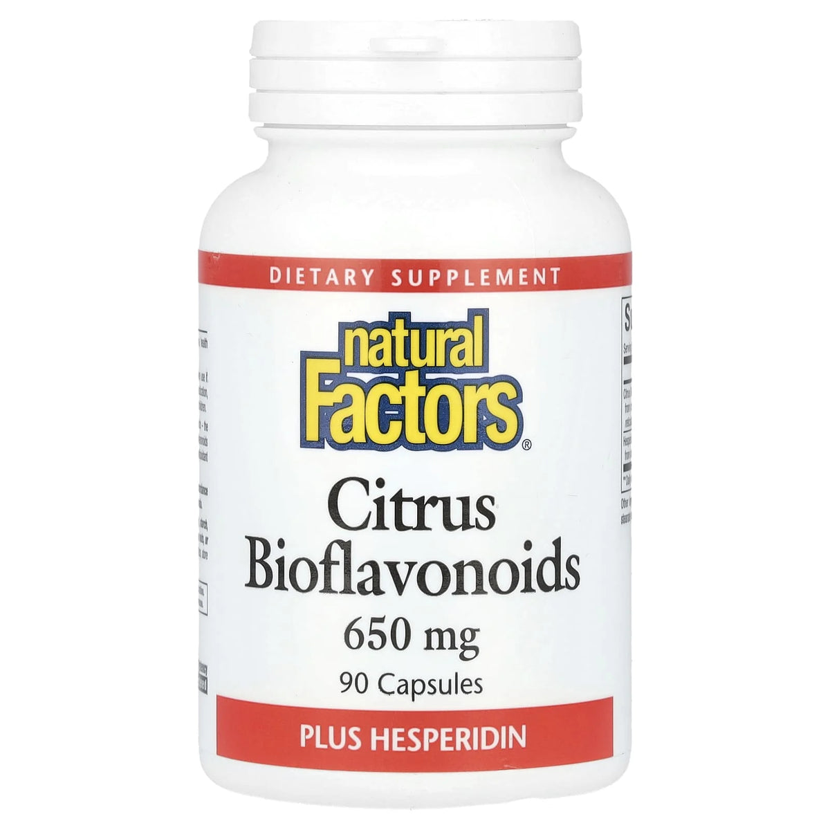 Citrus Bioflavonoids Plus Hesperidin, 650 mg, Natural Factors, 90 capsule