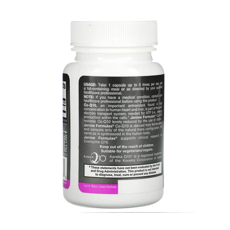Încărcați imaginea în vizualizatorul Galerie, Co-Q10 (Coenzima Q10), 100 mg, Jarrow Formulas, 60 capsule
