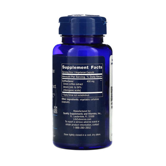 CoffeeGenic, Green Coffee Extract, 400 mg, Life Extension, 90 capsule