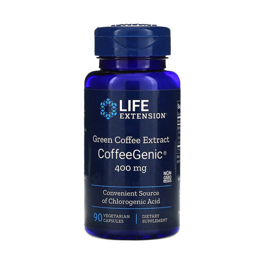 CoffeeGenic, Green Coffee Extract, 400 mg, Life Extension, 90 capsule