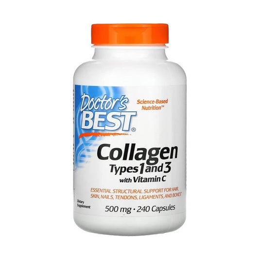 Collagen Types 1 and 3 with Vitamin C, 1000mg, Doctor's Best, 180 tablets