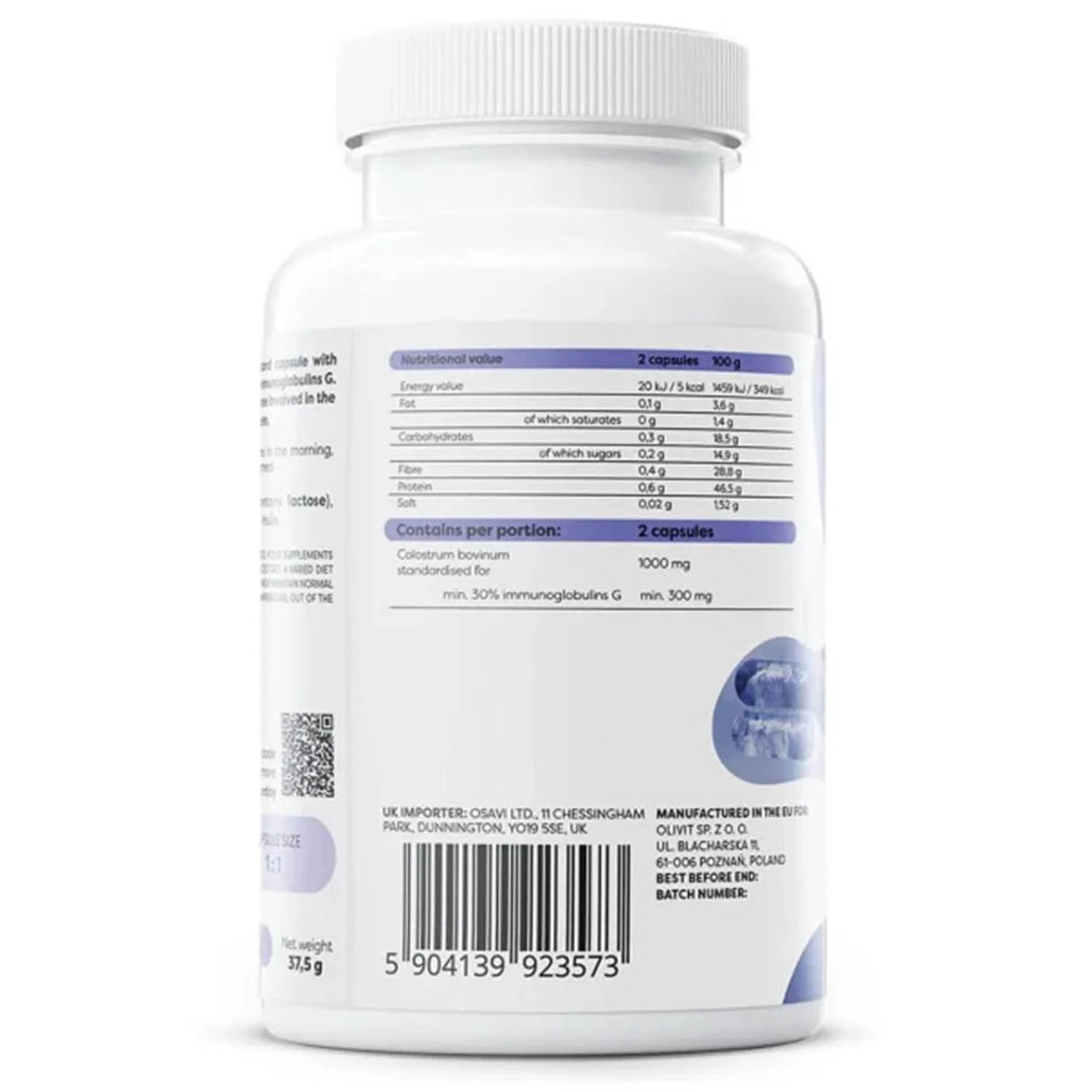 Colostrum, 1000 mg, Osavi, 60 capsule
