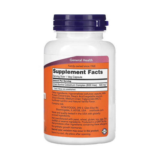 Colostrum, 500mg, Now Foods, 120 capsule