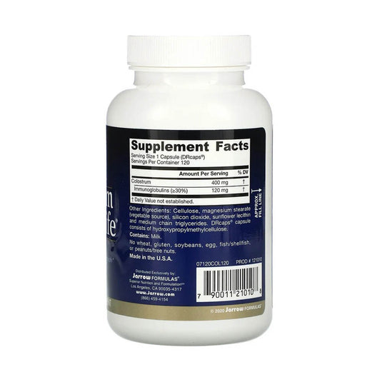 Colostrum Prime Life, 400 mg, Jarrow Formulas, 120 capsule