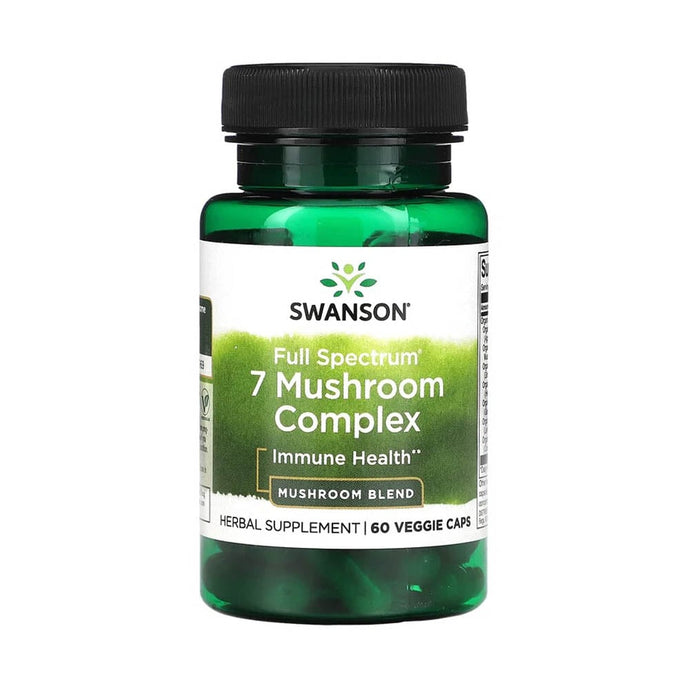 Complex 7 Mushroom, Swanson, 60 capsule SW1524