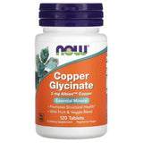 Copper Glycinate, 3 mg, NOW Foods, 120 tablete