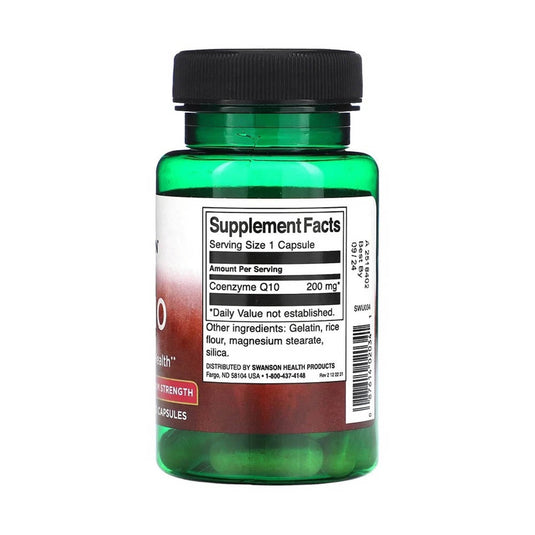 CoQ10 (Coenzima Q10), 200 mg, Swanson, 30 capsule SWU034