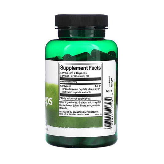 Cordyceps, 600mg, Swanson, 120 capsule SW1716