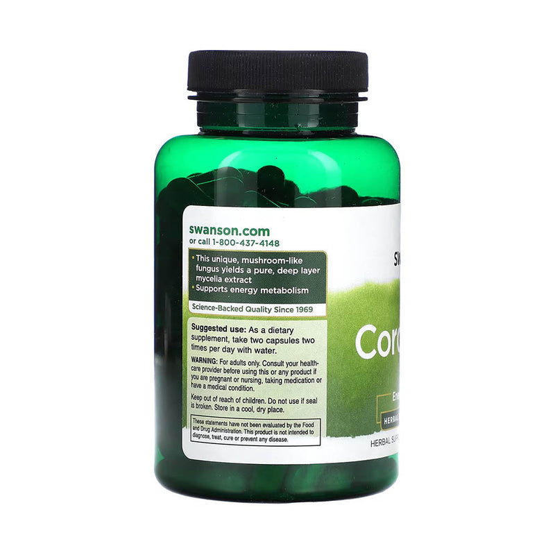 Încărcați imaginea în vizualizatorul Galerie, Cordyceps, 600mg, Swanson, 120 capsule SW1716
