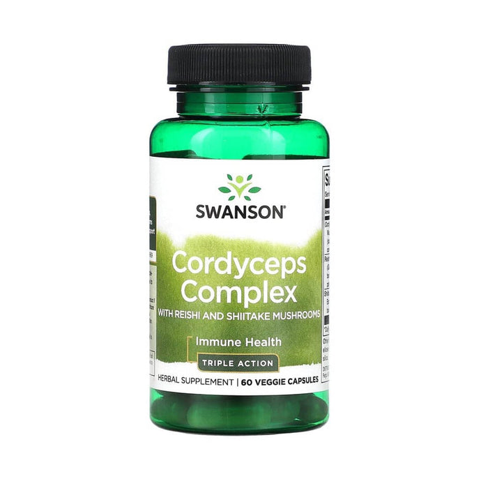 Cordyceps Complex with Reishi and Shiitake, Swanson, 60 capsule SWH231