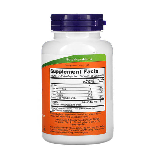 Cranberry Caps (Merisor), 700 mg, Now Foods, 100 capsule