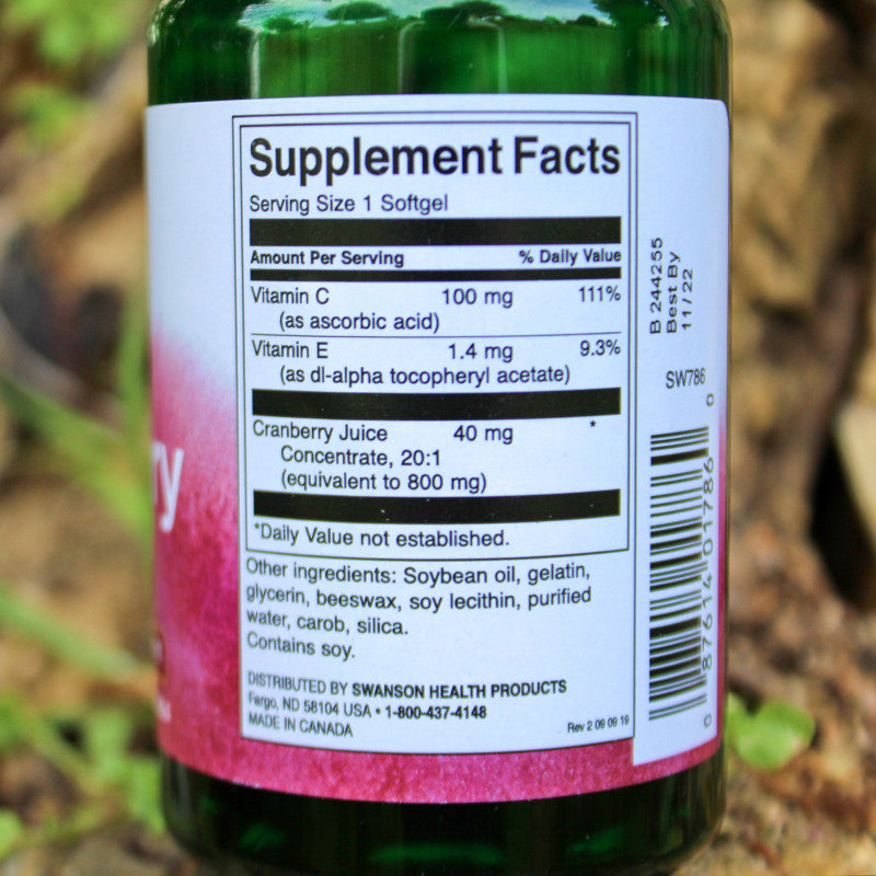 Încărcați imaginea în vizualizatorul Galerie, Cranberry (Merisoare), 20:1 Concentrate, Swanson, 180 softgels SW786
