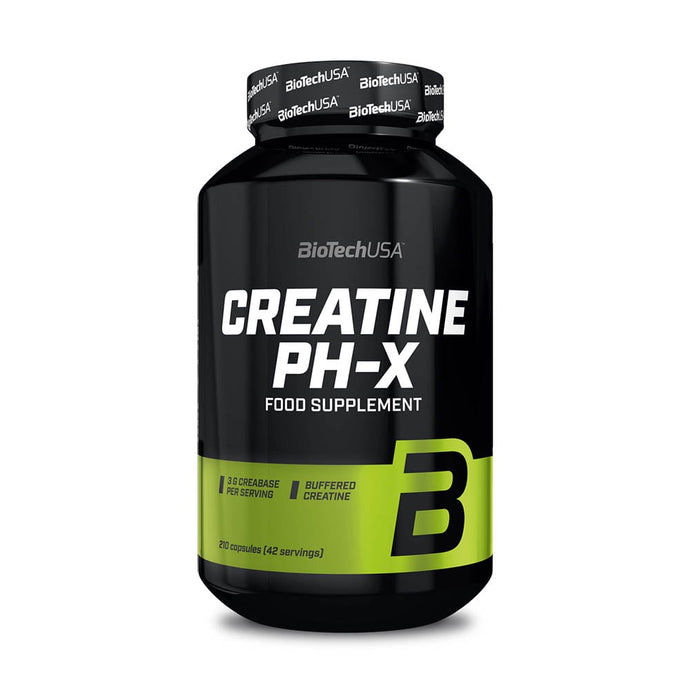 Creatine PH-X (Monohidrata Tamponata), Biotech USA, 210 capsule