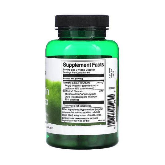 Curcumin 95 Extract with BioPerine, Swanson, 120 capsule SWH284