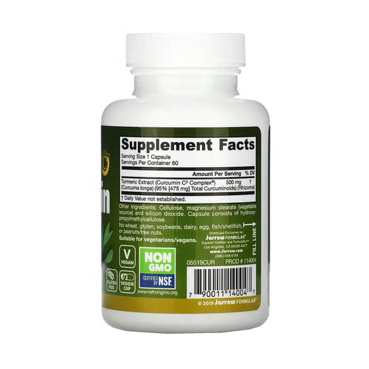 Curcumin 95, Turmeric Extract, 500 mg, Jarrow Formulas, 60 capsule