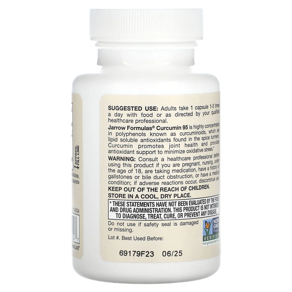 Curcumin 95, Turmeric Extract, 500 mg, Jarrow Formulas, 60 capsule