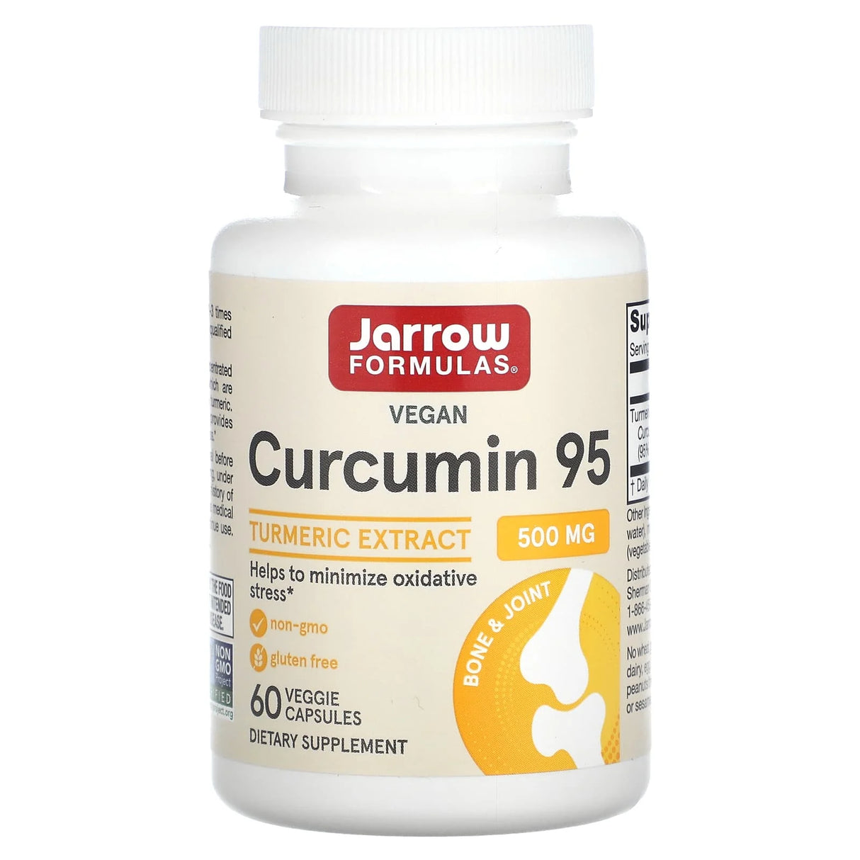 Curcumin 95, Turmeric Extract, 500 mg, Jarrow Formulas, 60 capsule