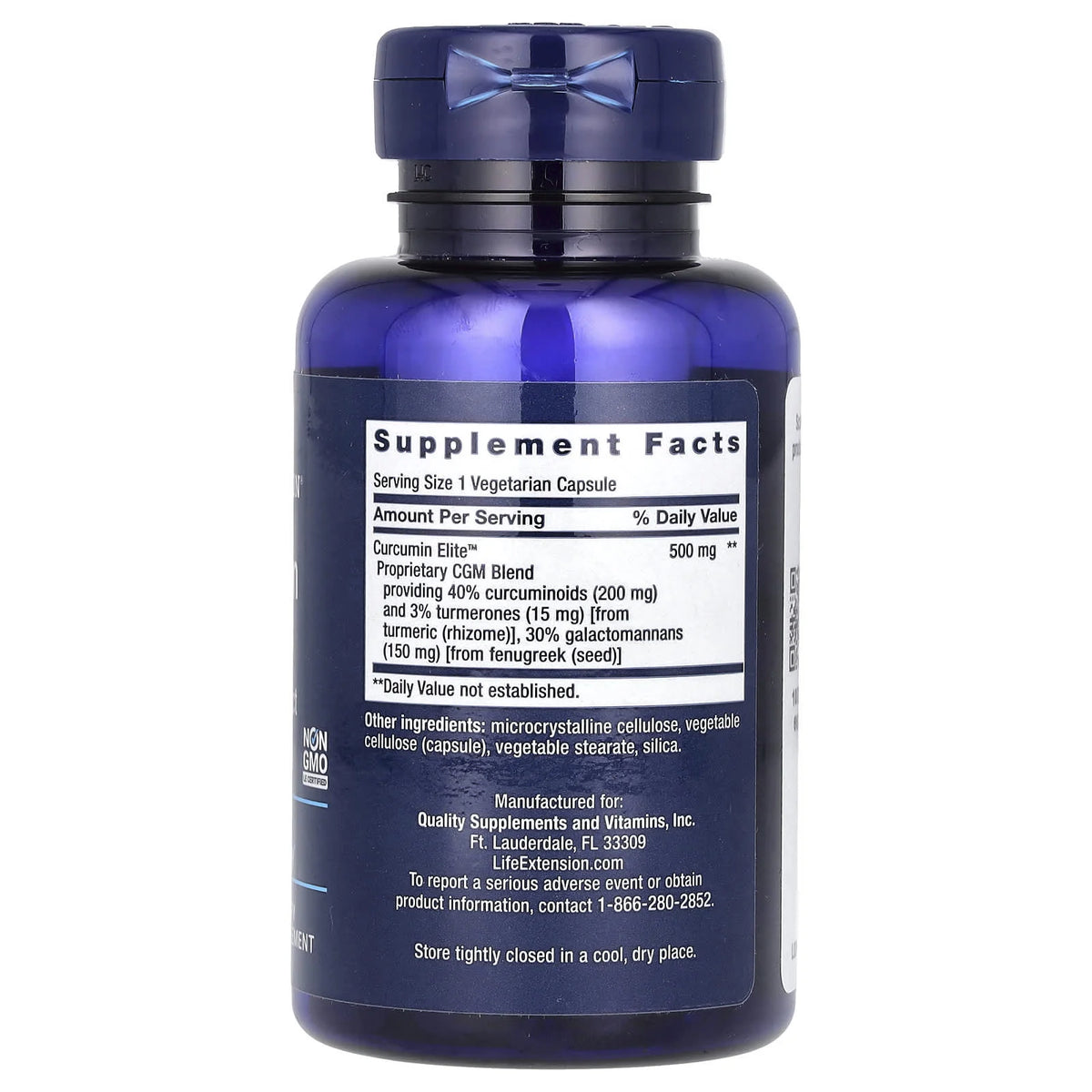 Curcumin Elite Turmeric Extract, Life Extension, 60 capsule