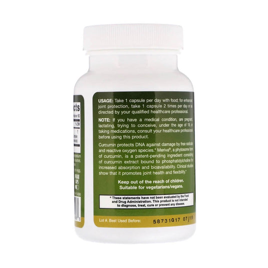 Curcumin Phytosome with Meriva, 500 mg, Jarrow Formulas, 60 capsule
