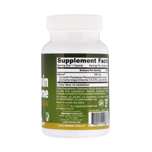 Curcumin Phytosome with Meriva, 500 mg, Jarrow Formulas, 60 capsule