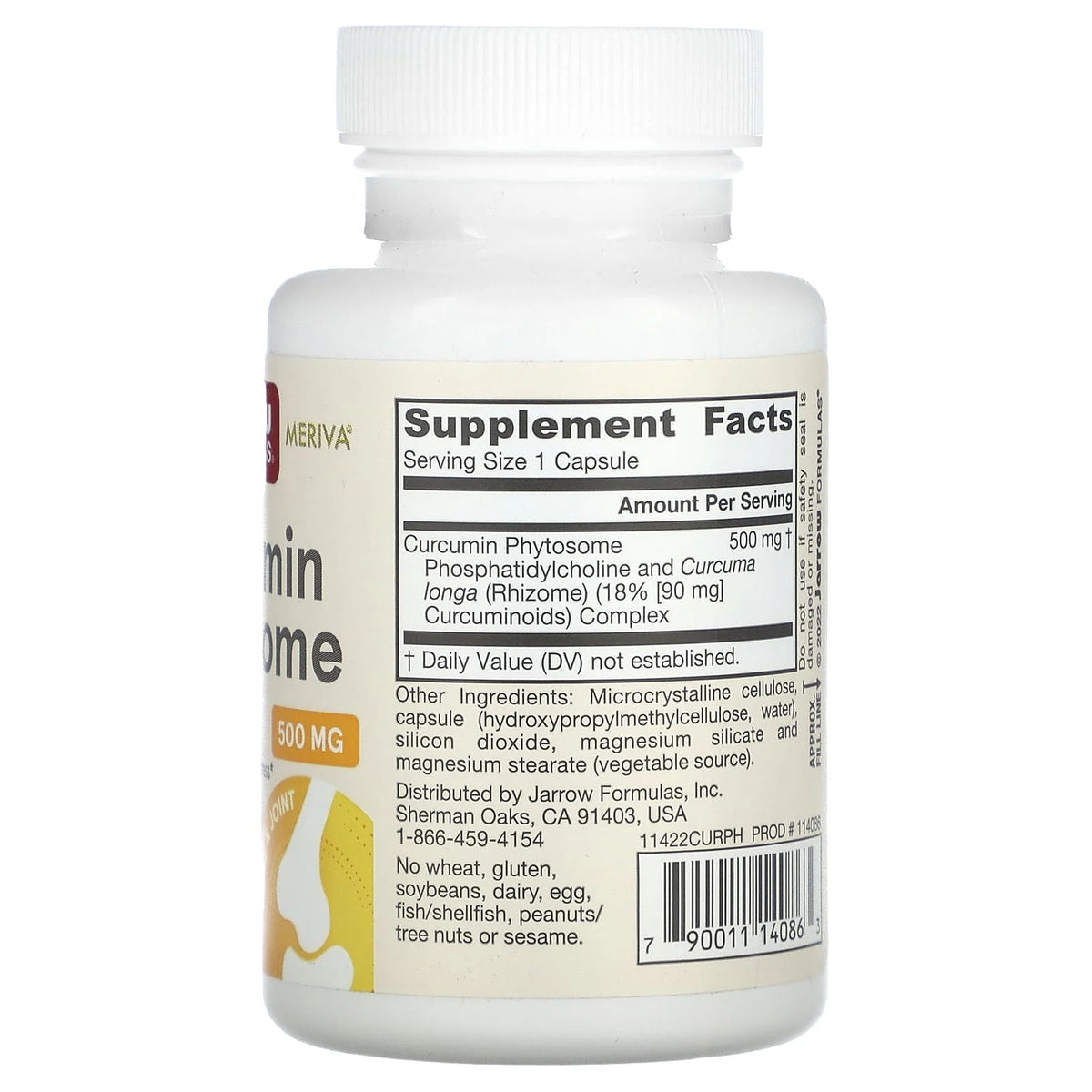Curcumin Phytosome with Meriva, 500 mg, Jarrow Formulas, 60 capsule