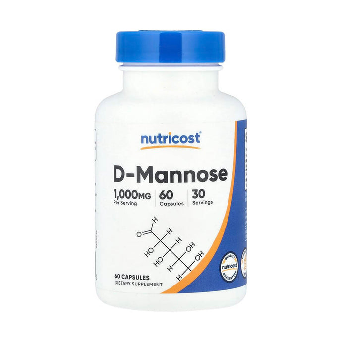 D-Mannose, 500 mg, Nutricost, 60 capsule