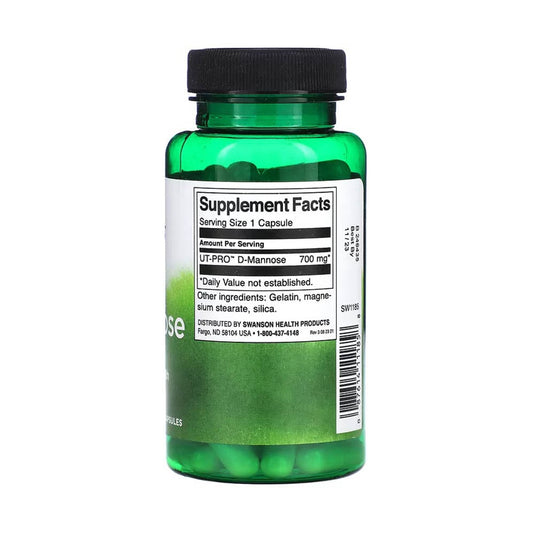 D-Mannose, 700mg, Swanson, 60 capsule SW1185