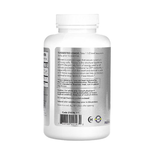 D-Ribose Powder (Energizant Cardiovascular), NOW Foods, 227g