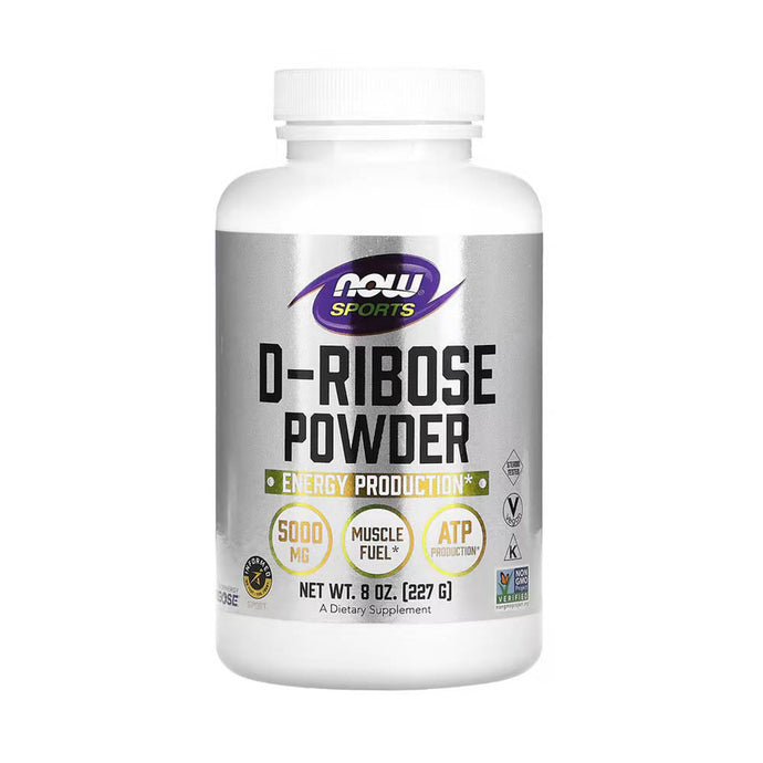 D-Ribose Powder (Energizant Cardiovascular), NOW Foods, 227g