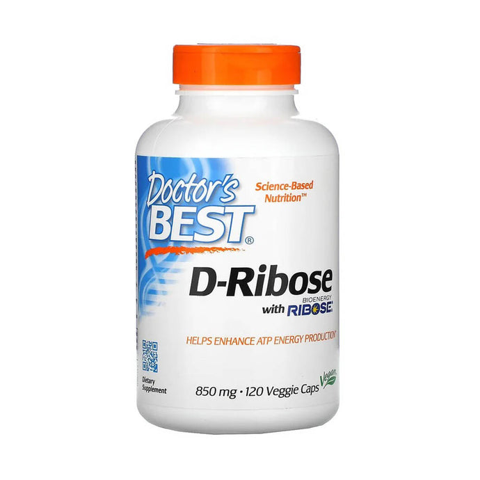 D-Riboza (BioEnergy Ribose), 850 mg, Doctor's Best, 120 capsule