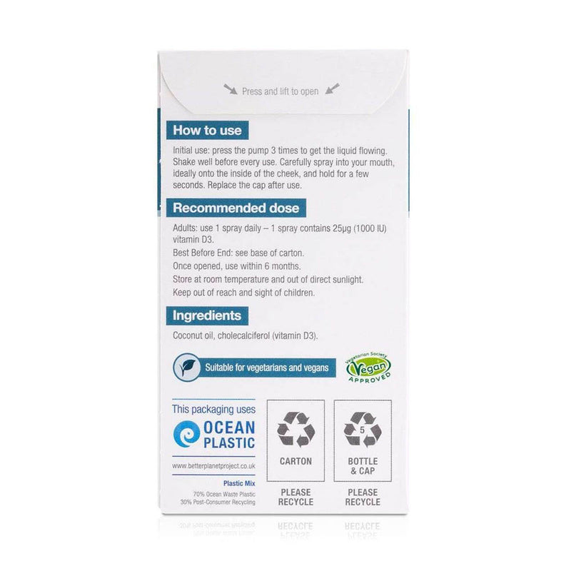 Încărcați imaginea în vizualizatorul Galerie, D1000 Vegan Vitamin D Oral Spray, BetterYou, 15 ml
