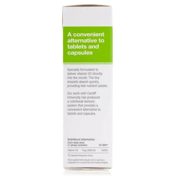 D3000 IU, Daily Vitamin D Oral Spray, BetterYou, 15 ml