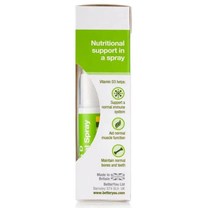 D3000 IU, Daily Vitamin D Oral Spray, BetterYou, 15 ml