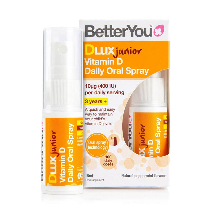 D400 DLux Junior Daily Vitamin D Oral Spray, BetterYou, 15 ml