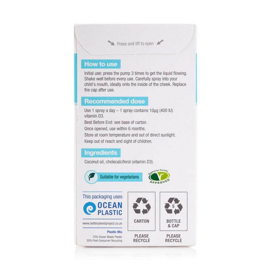 D400 IU Infant Vitamin D Oral Spray, BetterYou, 15 ml