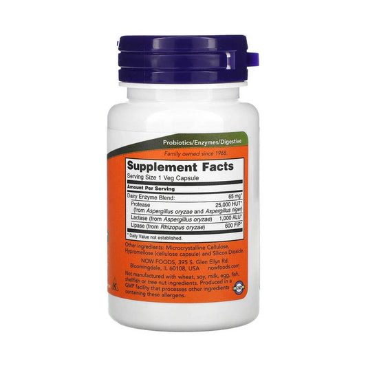 Dairy Digest Complete (Intoleranta Lactoza), Now Foods, 90 capsule